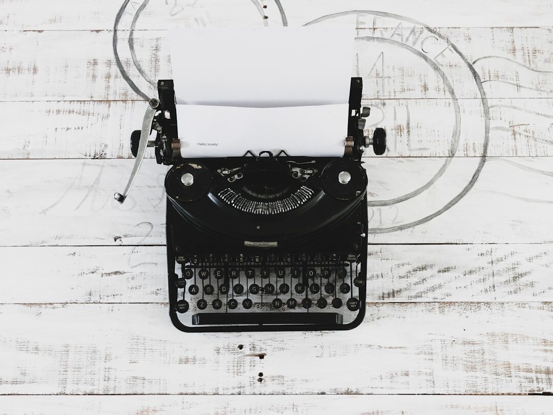 writer typing mystery story