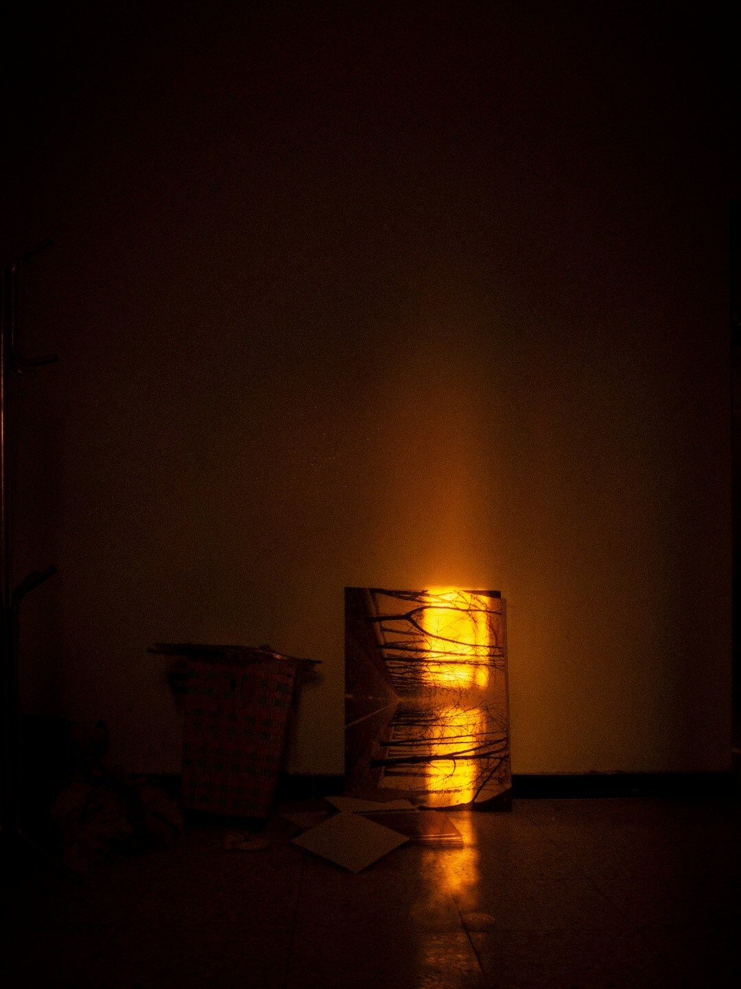 dark room with shadows