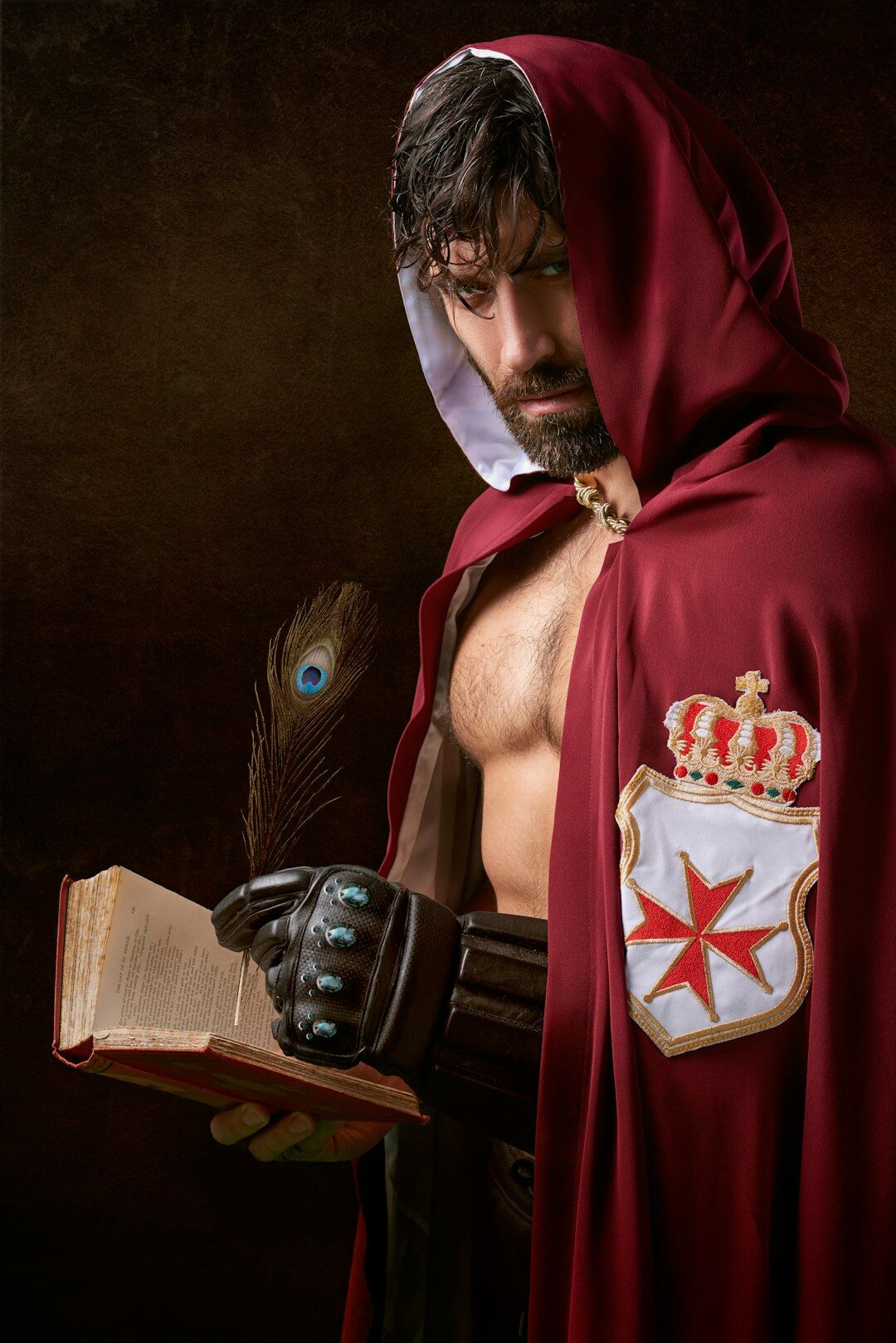 mysterious book character